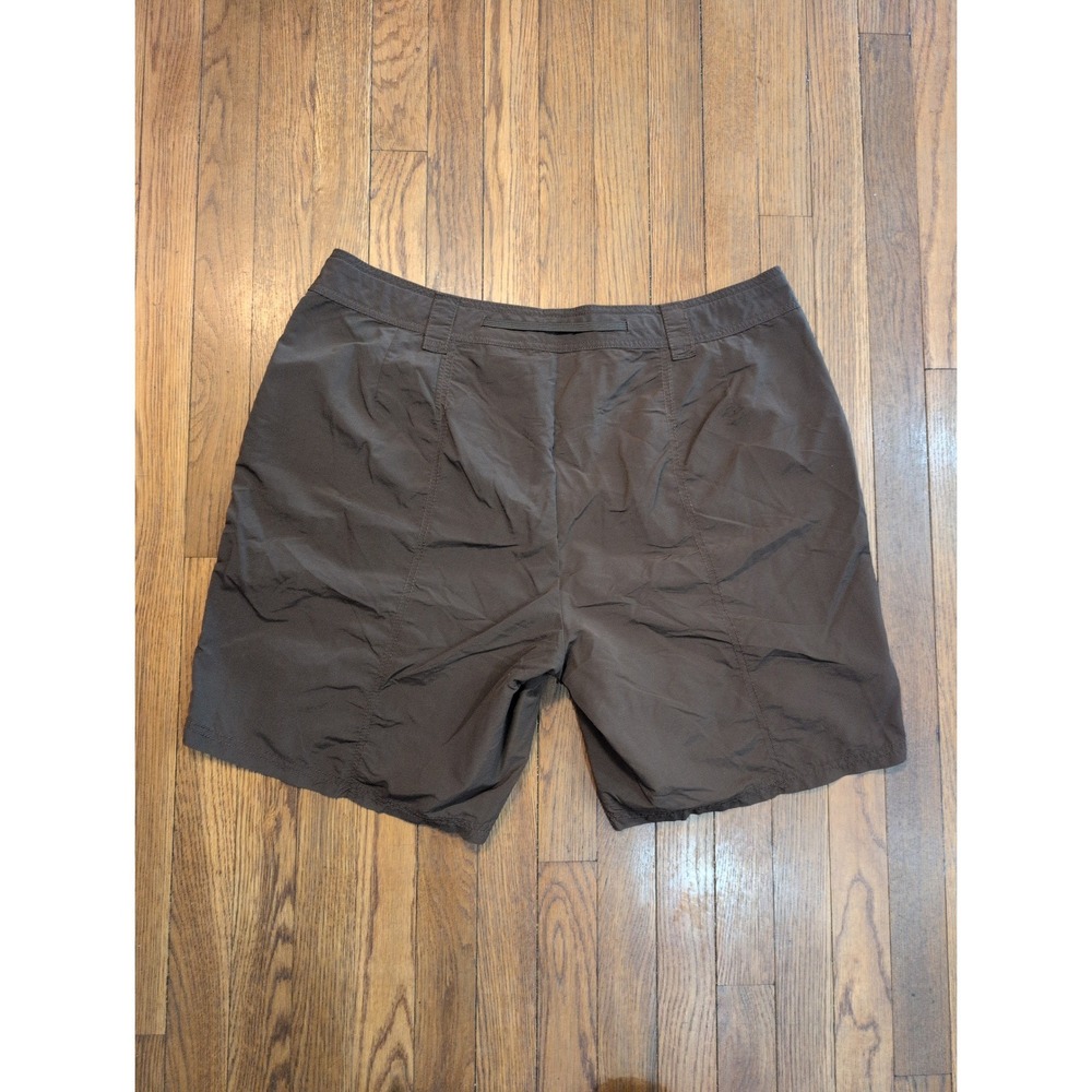 Eddie Bauer Brown Quick Dry Walking Board Shorts Nylon Drawstring Womens 18 W - Picture 3 of 4